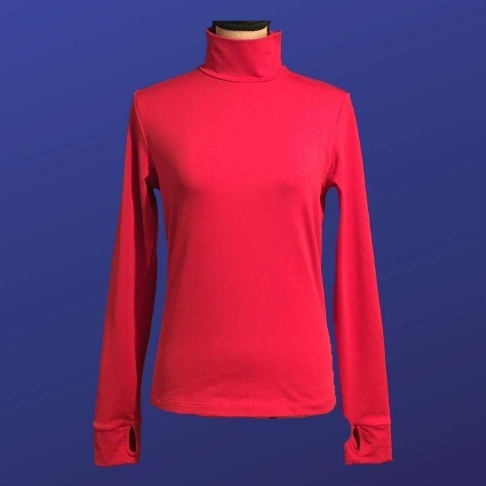 Nike Dri-Fit Long Sleeve Training Shirt, RED, Turtleneck, Women’s Size S, NWOT